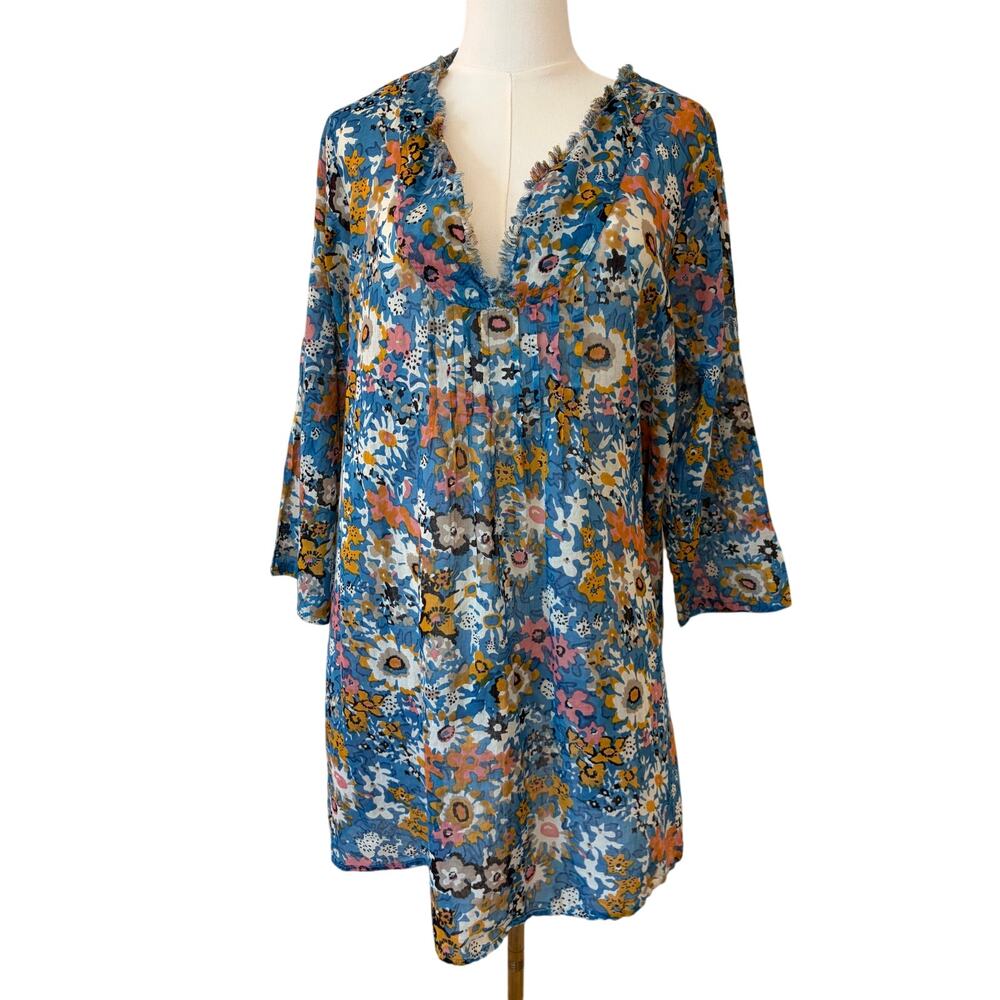 Natural Life Cotton Floral Tunic Sz L/XL #Prairiegoth #Botanical